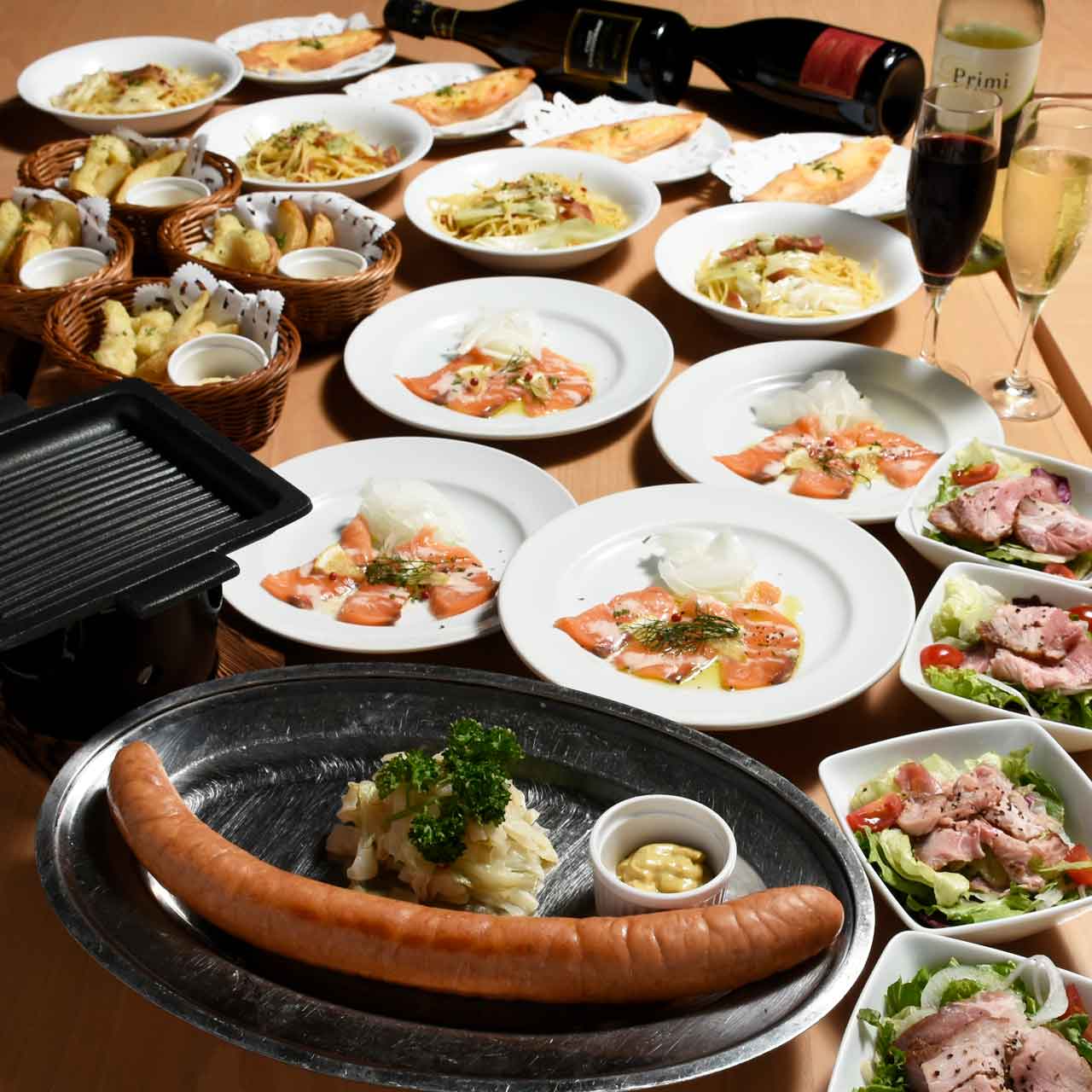 ≪10/19～≫【2時間飲み放題付き】 ビアホールコース 4,500円（税込）
