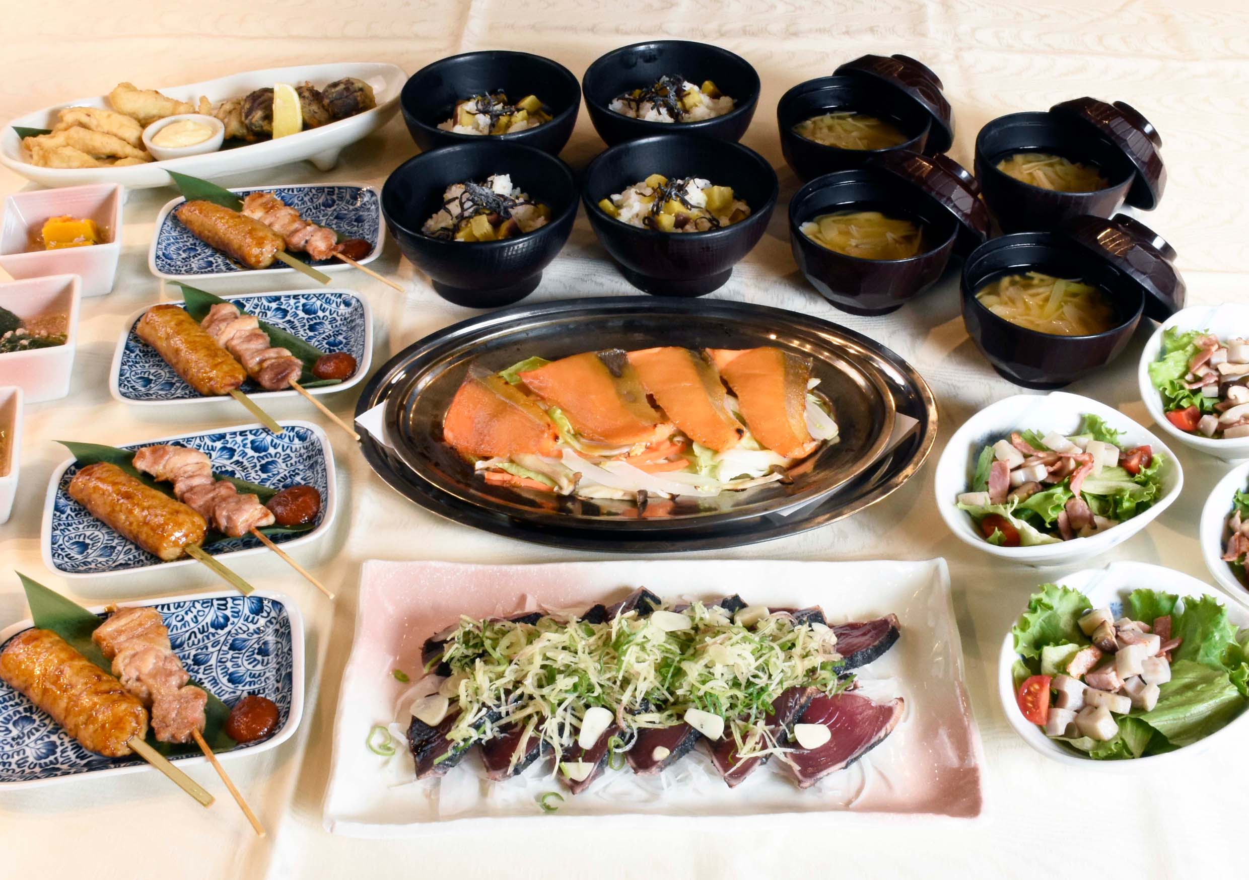 秋の特別コース 4,500円（税込） 【飲み放題付き　お料理全8品】