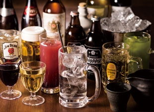 2時間飲み放題　飲み放題内容 ・瓶ビール ・焼酎