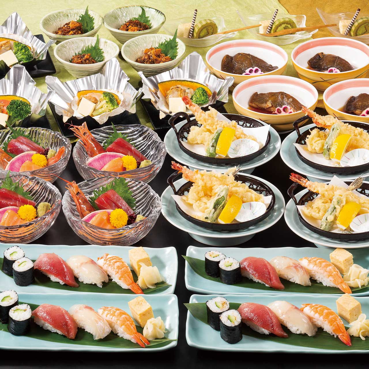 海鮮・握り寿司コース 6,000円（税込） 【全８品・飲み放題付き】