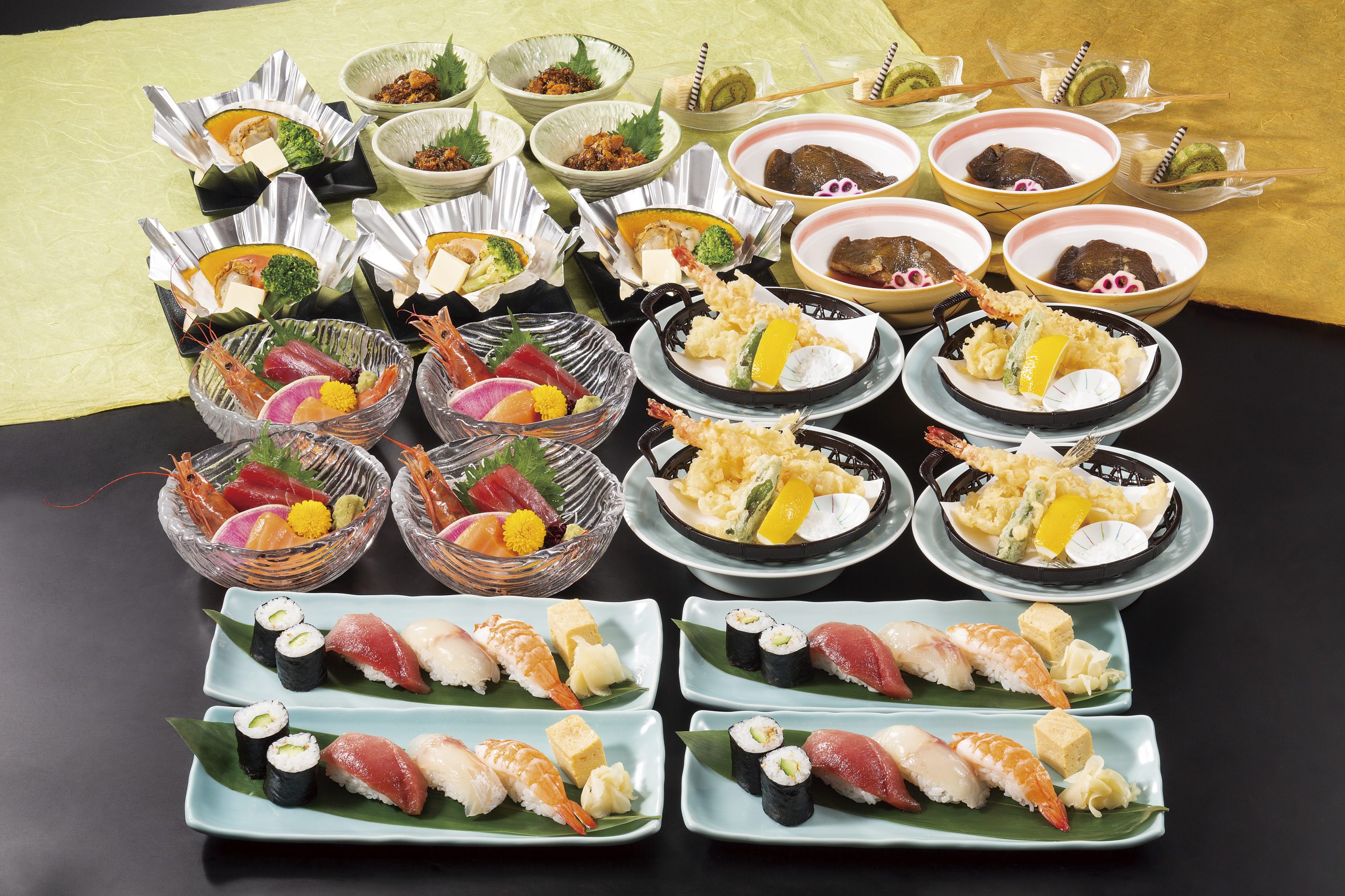 海鮮・握り寿司コース 【2時間飲み放題付き／全８品】 お一人様 6,000円（税込）