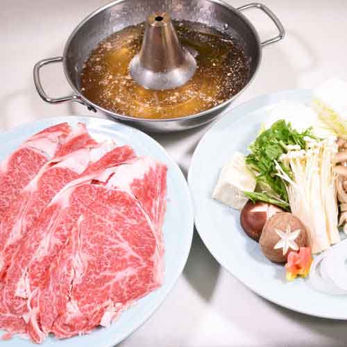 黒毛和牛しゃぶしゃぶ
１人前 6,000円(税込)