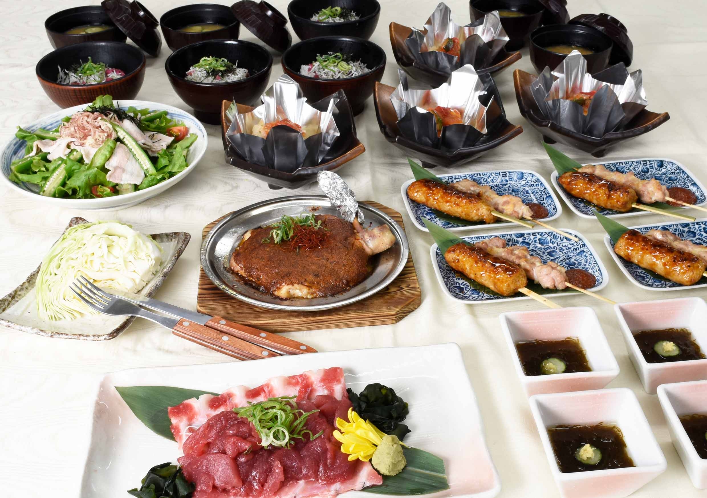 季節限定特別コース 4,500円（税込） 【飲み放題付き　お料理全8品】